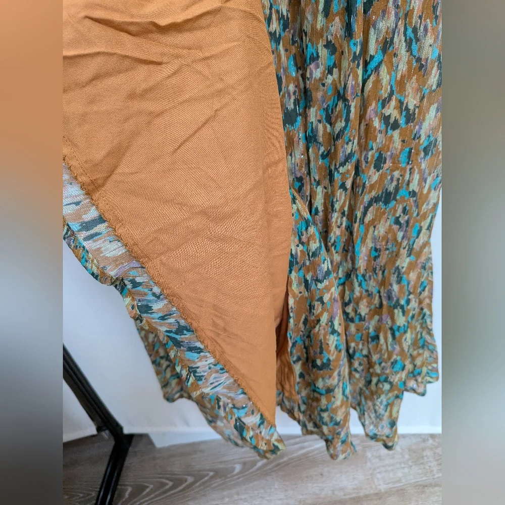 NWT By Anthropologie The Katerina Lurex Button Front Neutral Midi Dress Size 2 - Picture 12 of 16